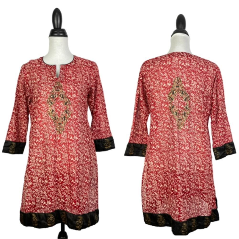 Chondon | Red Print Kurta Tunic
